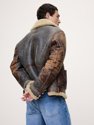 Shearling Flight Jacket | Banana Republic (US)