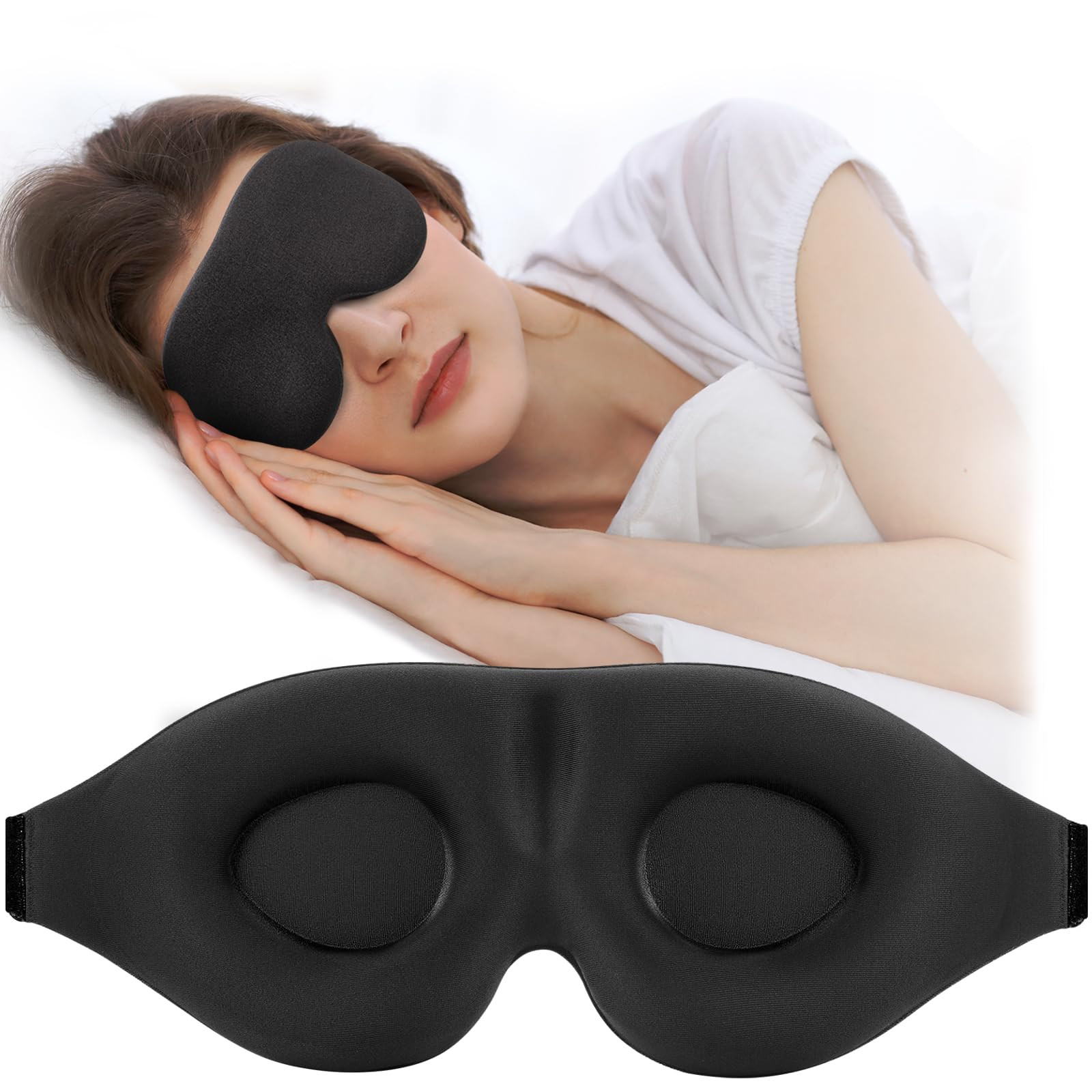 ZGGCD Sleep Mask for Side Sleeper, Light Blocking Sleeping Eye Mask for Women Men, 3D Contoured C... | Amazon (US)