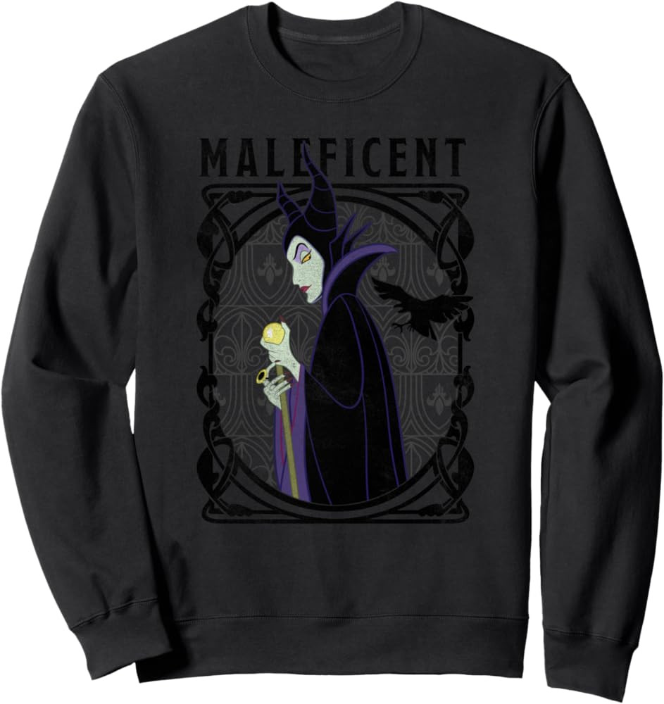 Disney Villains Maleficent Side Look Poster Sweatshirt | Amazon (US)