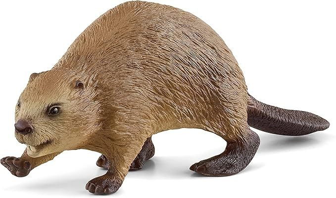 Schleich Wild Life, North American Woodland Wild Animal Toys for Kids, Beaver Toy Figurine | Amazon (US)