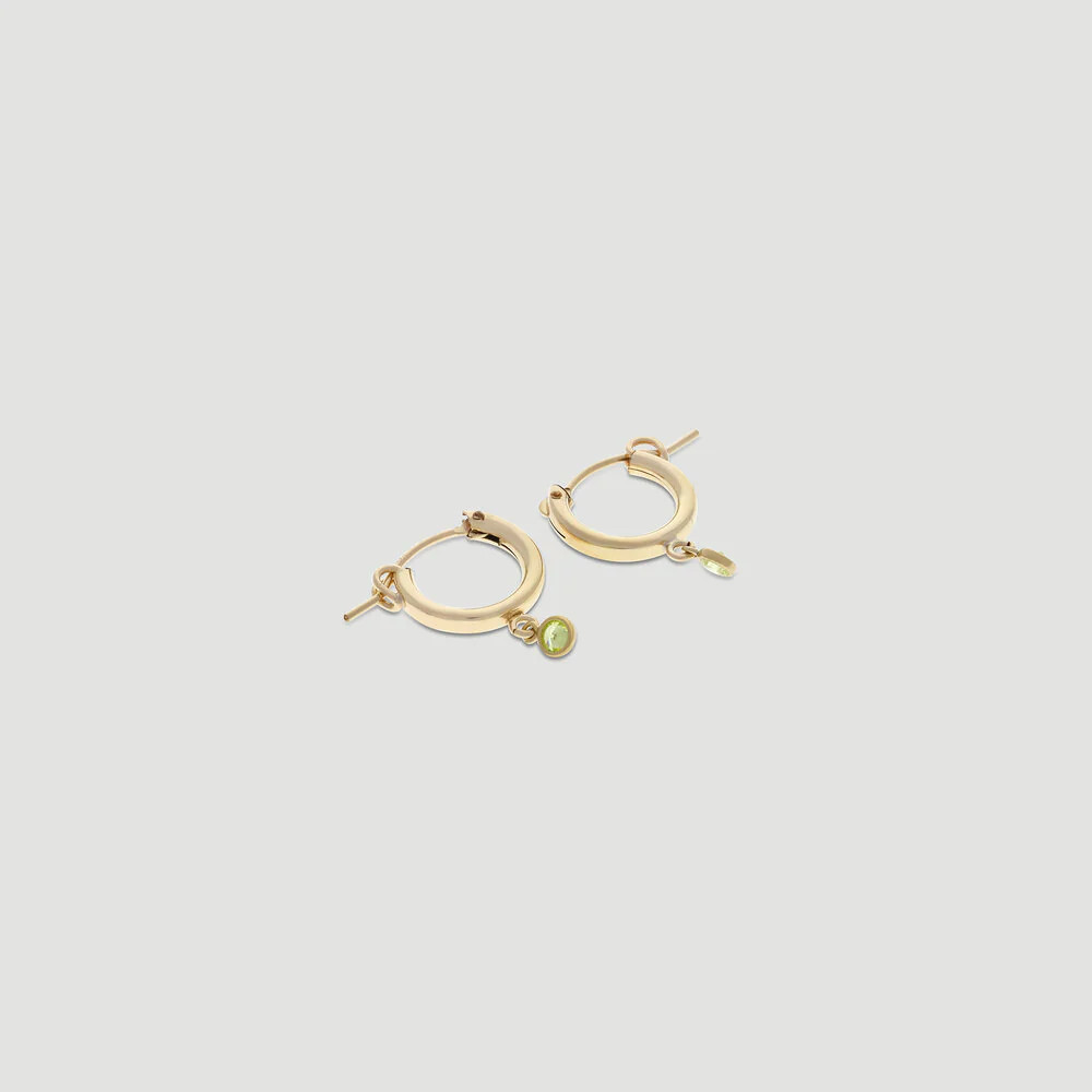 birthstone mini hoops | Cuffed by Nano