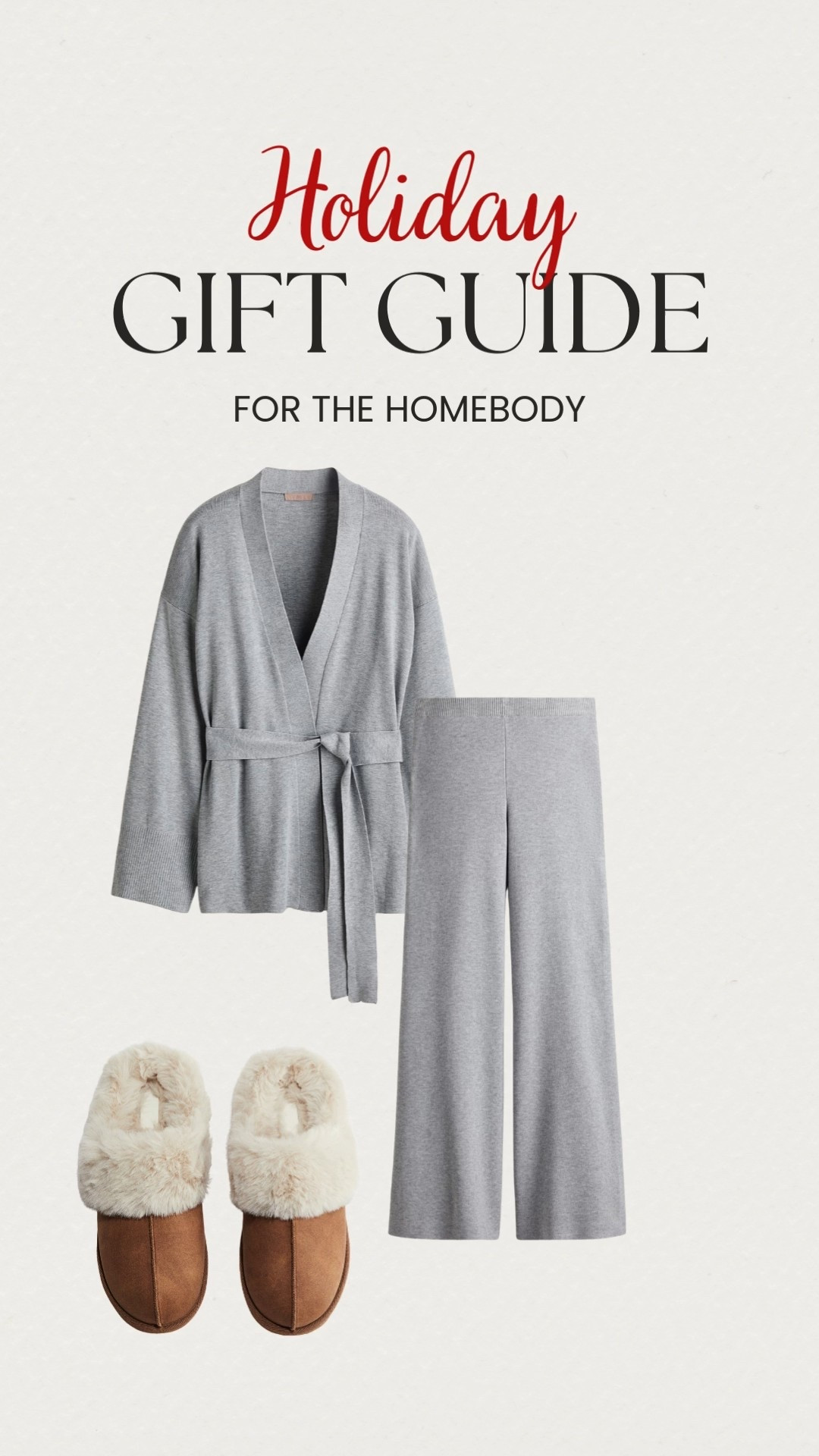 For the one who lives for slow mornings and cozy nights in. I pulled together the perfect homebody gift duo. A soft knit lounge set paired with the dreamiest shearling slippers. 

Effortless, comfortable, and chic because staying in should feel just as good as going out. 

#LTKHoliday #LTKGiftGuide