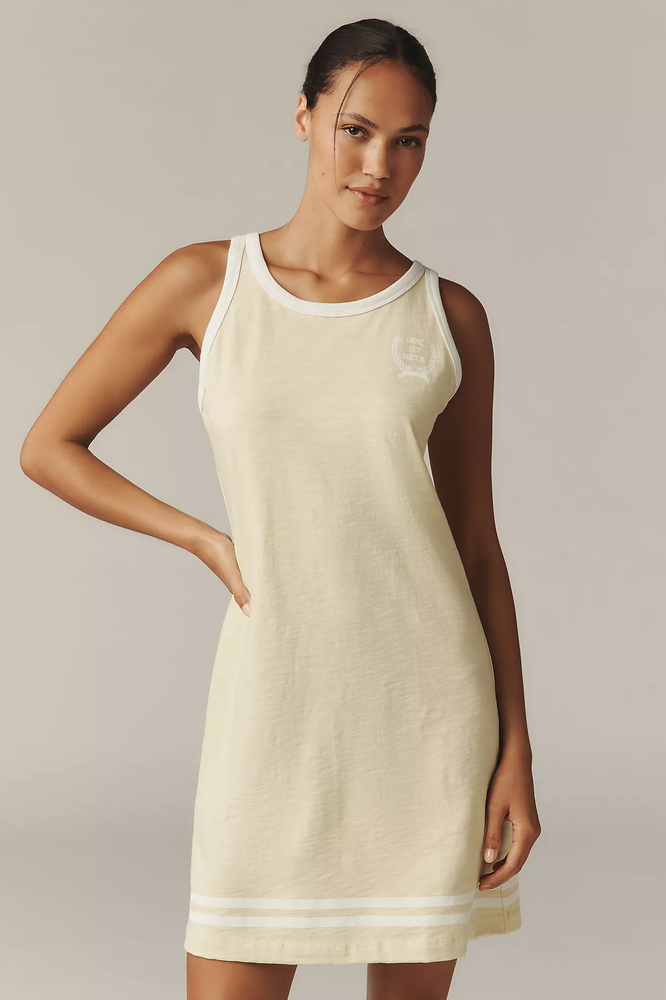 Sundry Racer Cotton Mini Dress | Anthropologie (US)