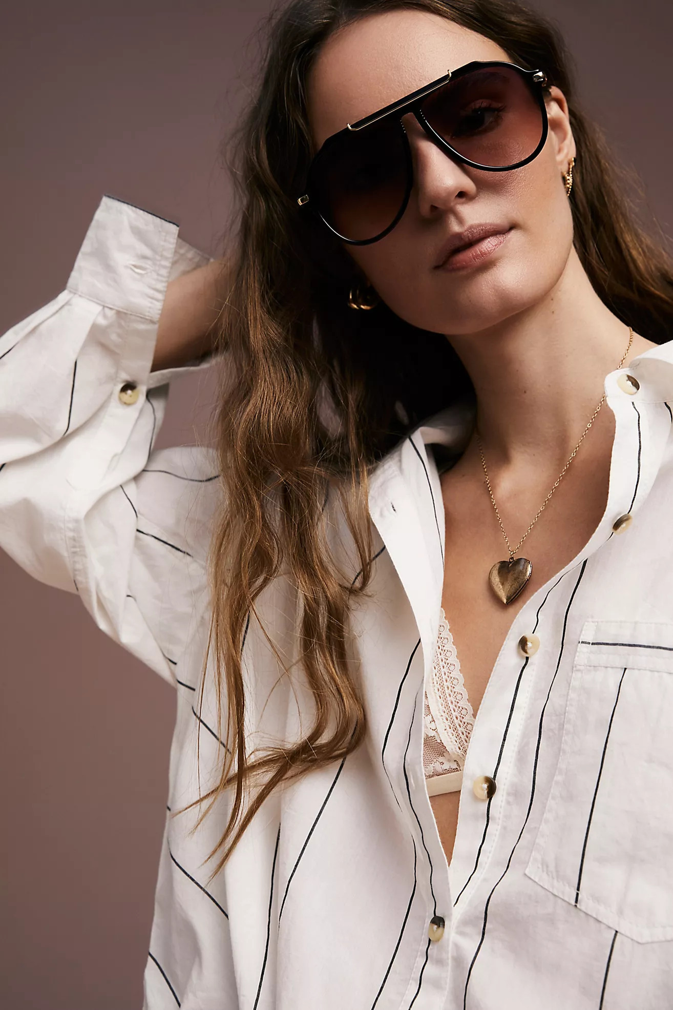 Ventura Oversized Aviator Sunglasses | Free People (Global - UK&FR Excluded)