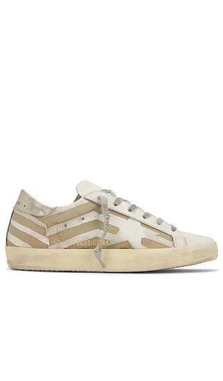 Super-Star Sneaker in White, Brown, & Platinum | Revolve Clothing (Global)