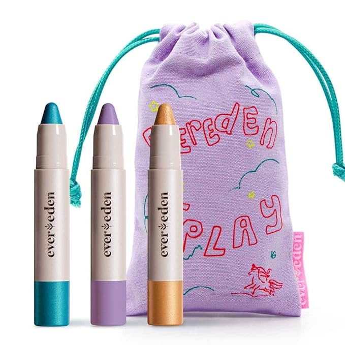 Evereden Kids Fantasy Face Crayon Trio: Non Toxic Kids Makeup & Multi-Purpose Face, Eye, & Lip Cr... | Amazon (US)