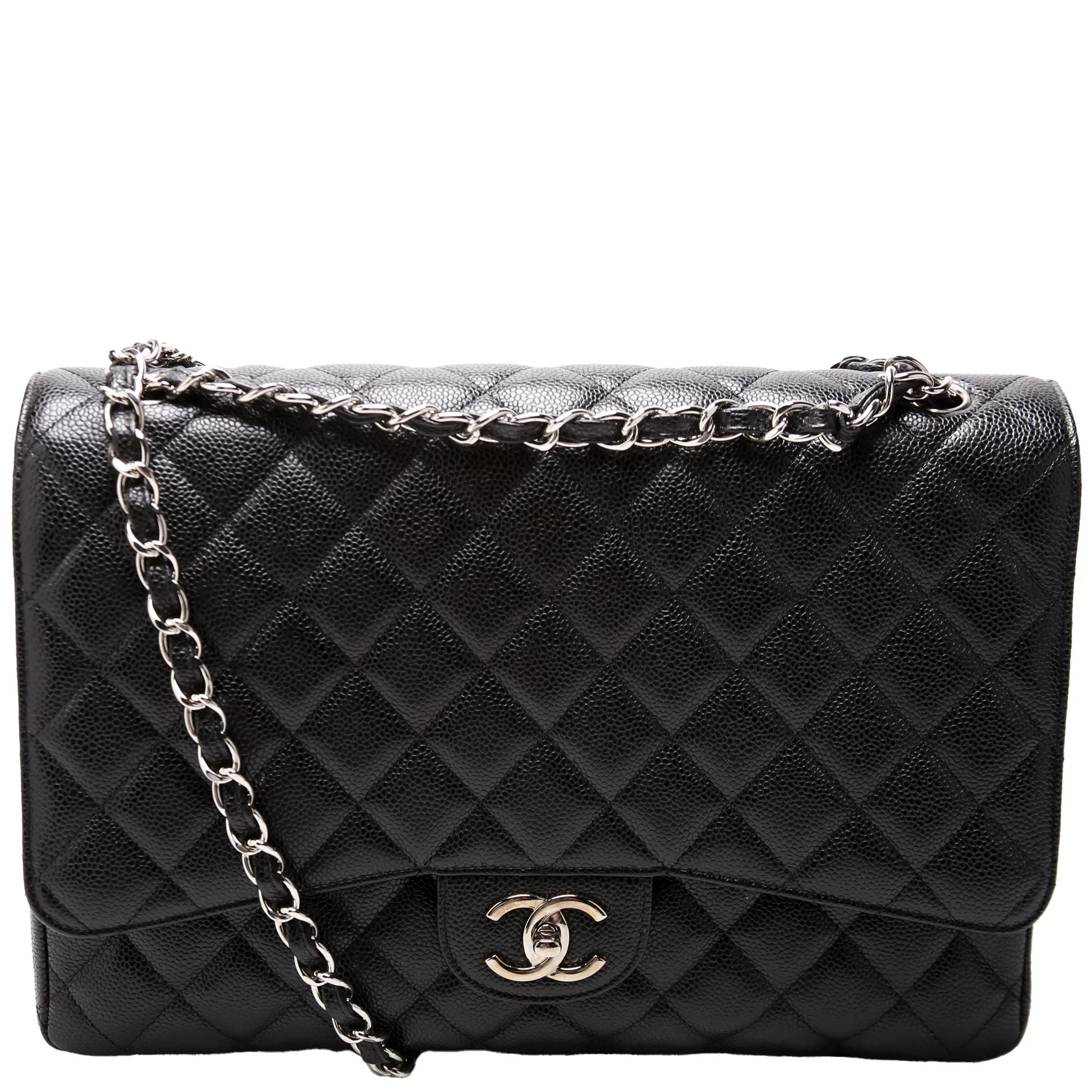 Classic Flap Maxi Caviar 14-16M | Keeks Designer Handbags