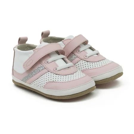 Robeez Everyday Eliza First Kick Sneakers Baby Girl Leather Shoes Pink | Walmart (US)