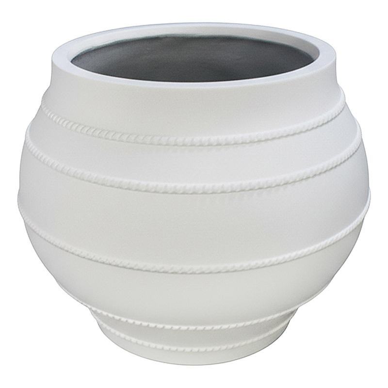 Onyx White Planter, 23.2" | At Home