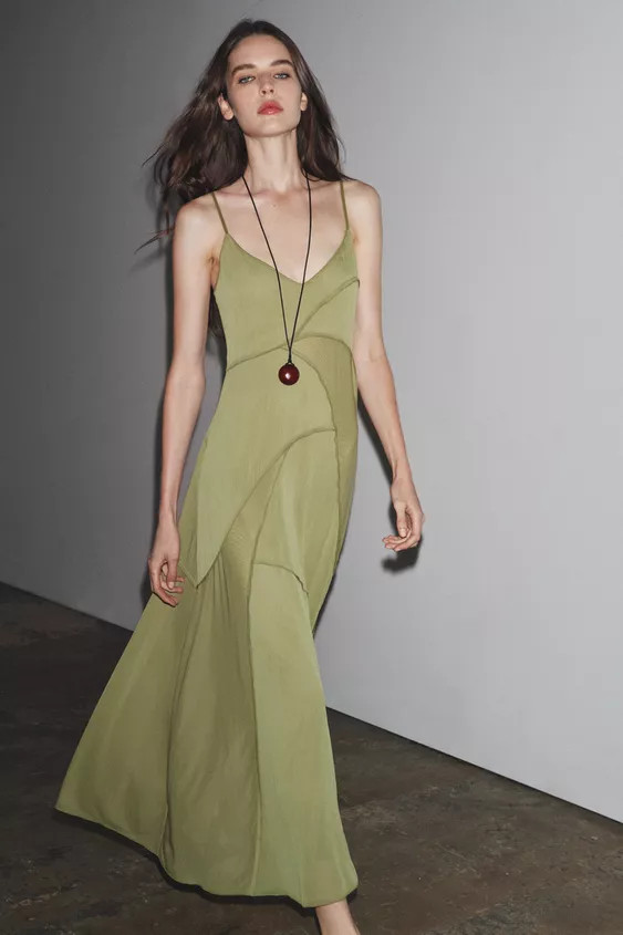FLOWING COLOUR BLOCK DRESS | Zara UK