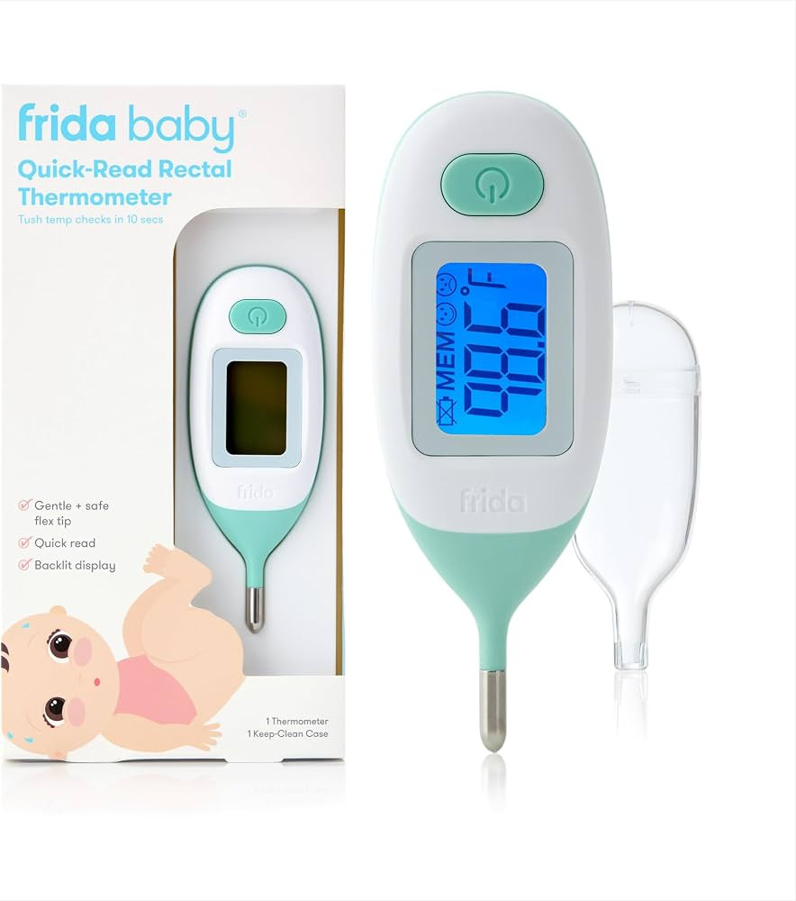 Frida Baby Rectal Thermometer for Baby Digital Fever Thermometer for Babies, Newborns & Infants, ... | Amazon (US)