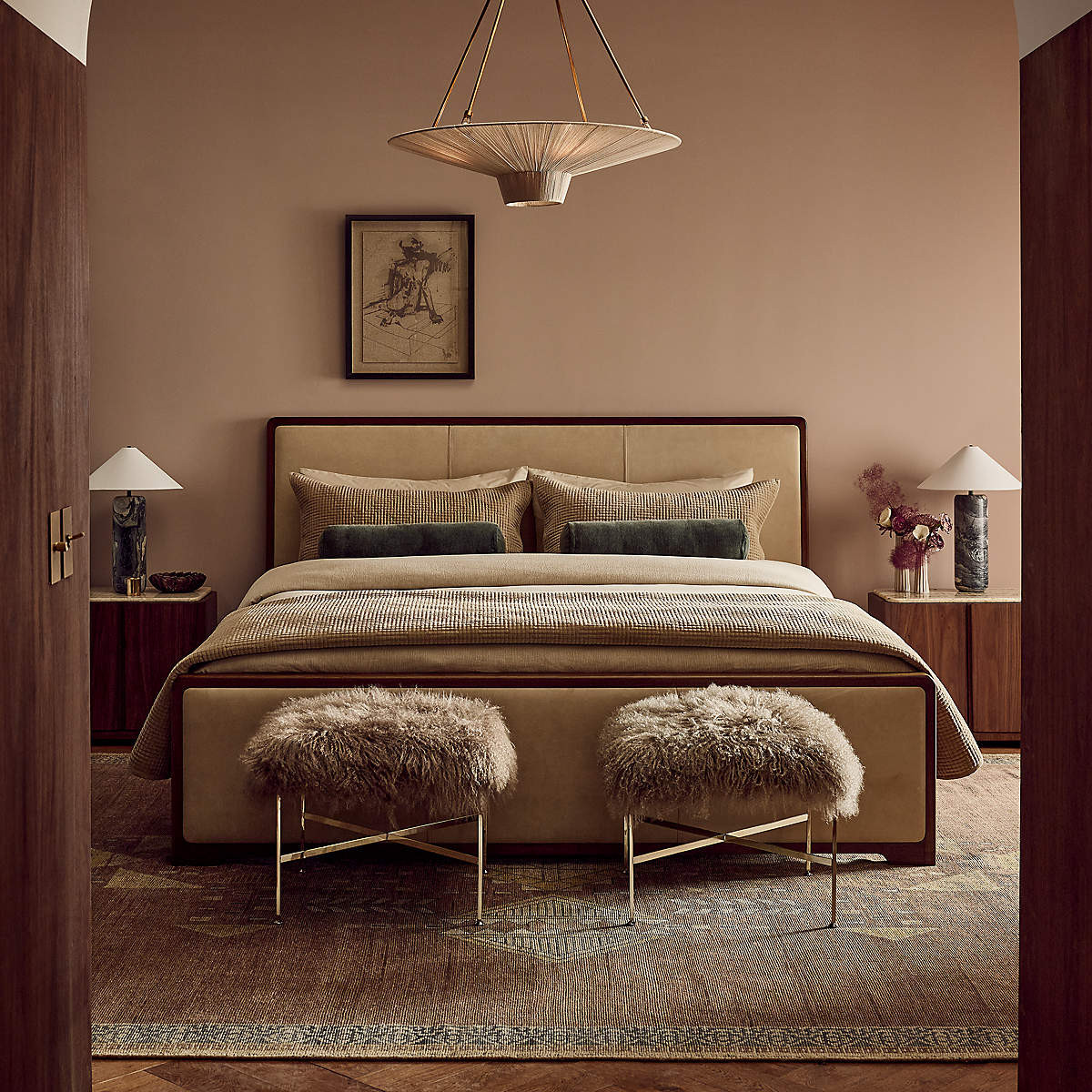 Okay these CB2 bed finds are making me want to redo an entire bedroom 😍 The mix of soft upholstery, rich wood tones, curved headboards, and clean modern lines feels so elevated without looking too fussy. Such a pretty way to get that warm luxury hotel look at home. #CB2 #CB2Beds #CB2Finds #BedroomInspo #LuxuryBedroom #ModernBedroom #BedroomDecor #BedFrame #NeutralBedroom #CozyBedroom #ModernHome #InteriorInspo #BedroomRefresh #HomeDecorFinds 

 #LTKSeasonal #LTKHome #LTKSaleAlert