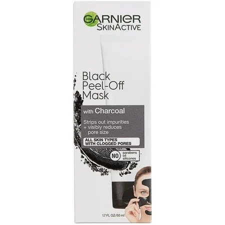 Garnier SkinActive Black Peel Off Mask with Charcoal 1.7 fl oz | Walmart (US)