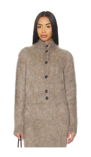 Cardigan in Light Grey | Revolve Clothing (Global)