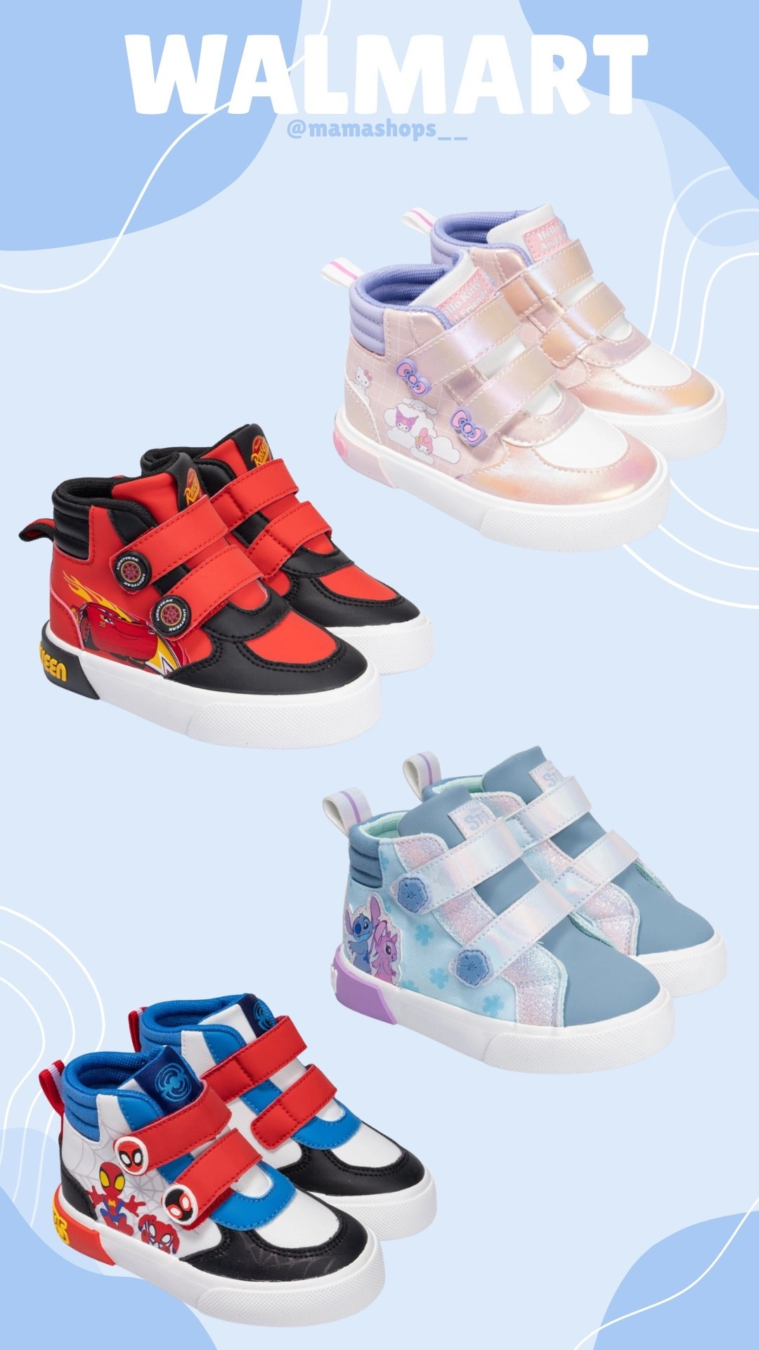 Fun character high tops shoes for toddler boys & girls at Walmart 🥰👟

Linking them all here 🔗✨

#LTKmomlife #LTKSeasonal #LTKBaby