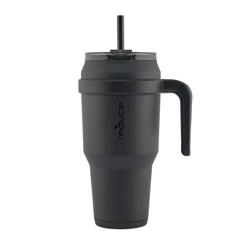 Reduce 40oz Cold1 Vacuum Insulated Stainless Steel Straw Tumbler Mug Matte Black: Dishwasher-Safe... | Target