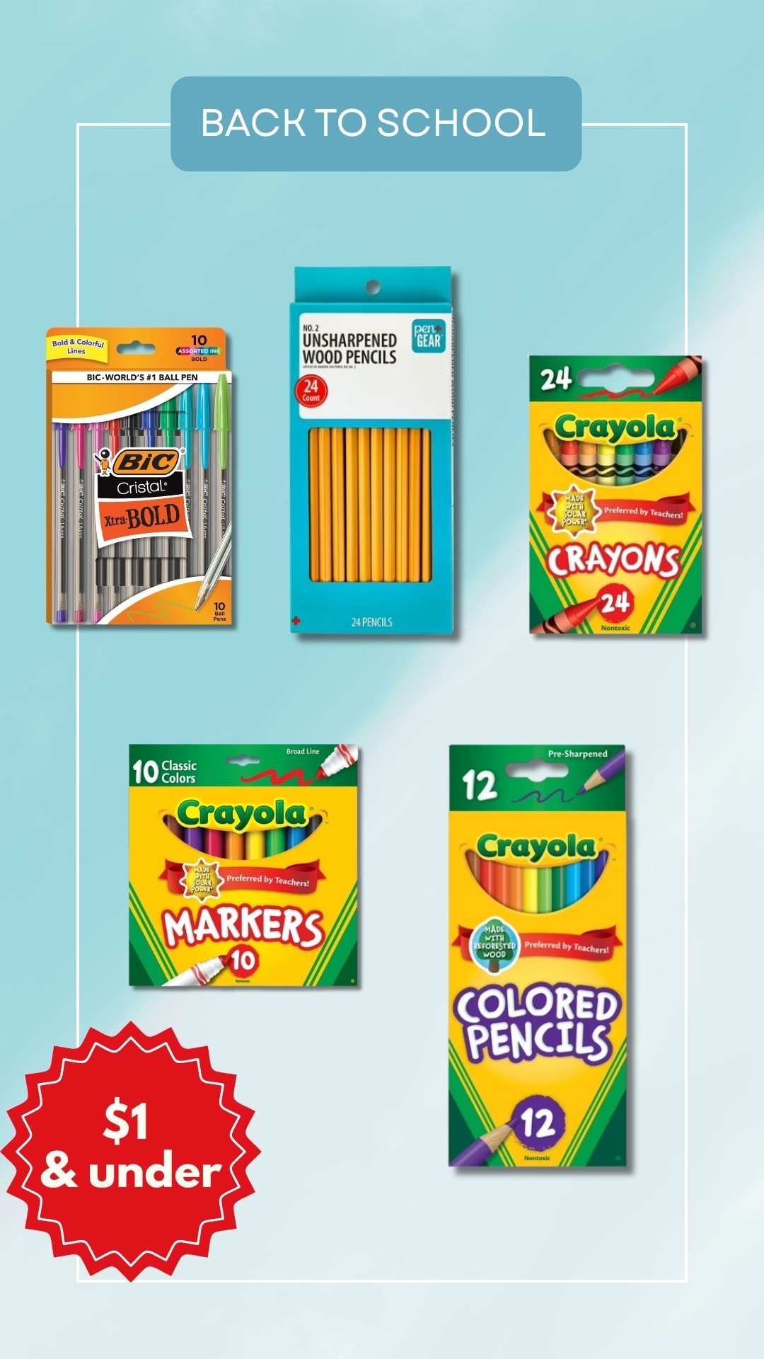 Back-to-school on a budget! 🖍️✏️ Snagged these back to school essentials for $1 or less because saving smarter means spending where it counts. 

#LTKFamily #LTKKids #LTKSaleAlert