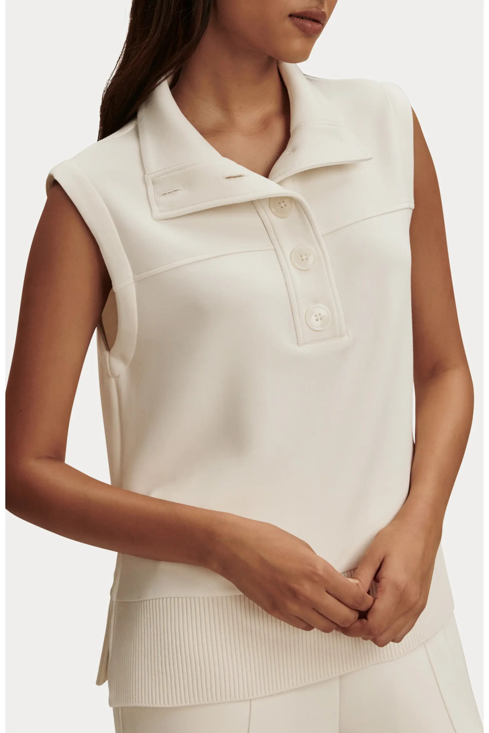 Conall Half Button Sleeveless Top (Women) | Nordstrom | Nordstrom