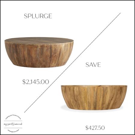 McGee and co wood coffee table look alike
Look for less
Dupe
Home decor
Furniture 
Luxe for less
Splurge or save 

#LTKhome #LTKstyletip #LTKsalealert
