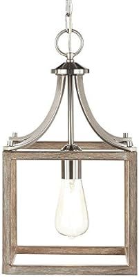 Home Decorators 7947HDC Boswell Quarter Collection 1-Light Brushed Nickel | Amazon (US)