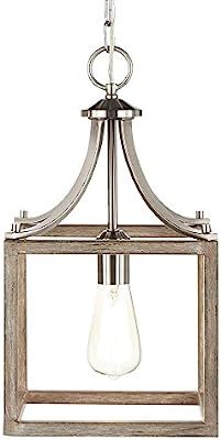 Home Decorators 7947HDC Boswell Quarter Collection 1-Light Brushed Nickel | Amazon (US)