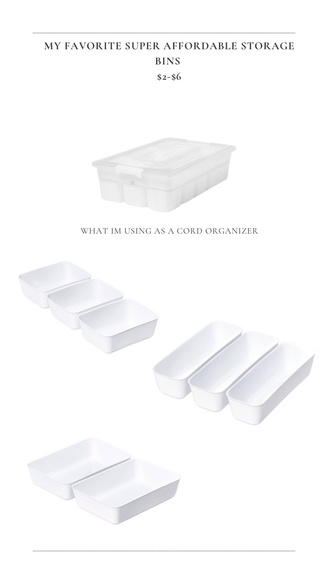 Sharing my all time favorite storage bins, esp for our drawers! We have these all throughout our home

#LTKmomlife #LTKHome #LTKSaleAlert