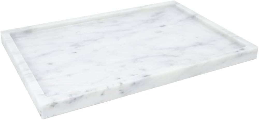 100% Natural Marble Serving Tray Luxury Marble Storage Tray for Home Decor Stone Tray for Bathroo... | Amazon (CA)