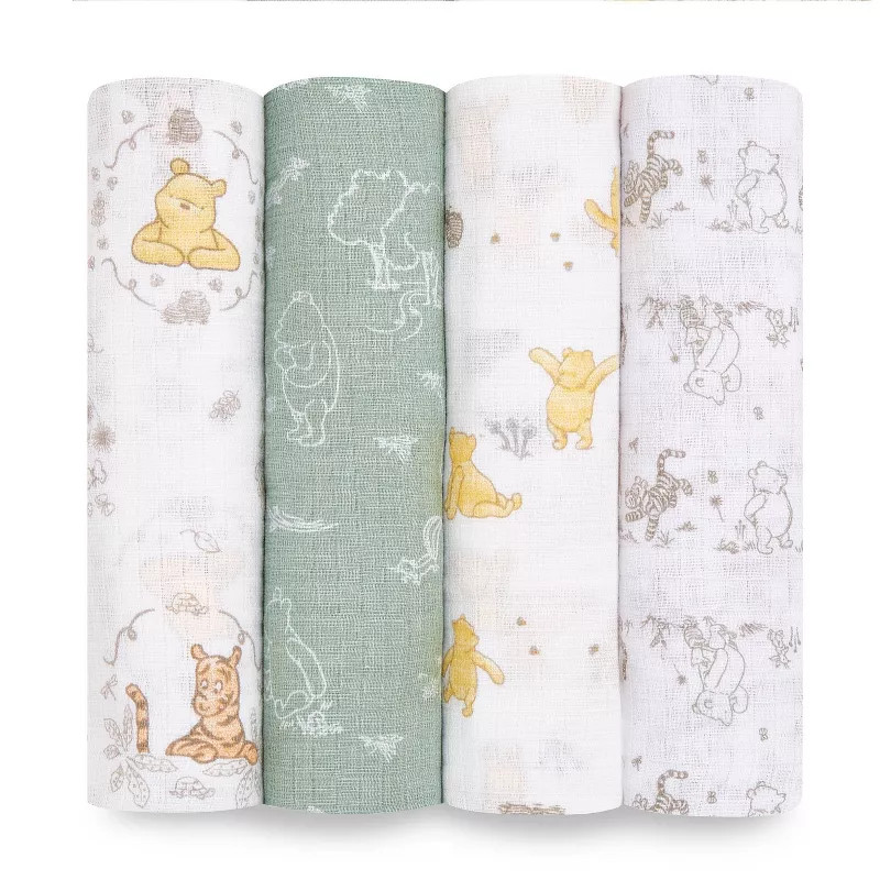 Aden by Aden + Anais Muslin Swaddle Blankets Disney - 4pk | Target