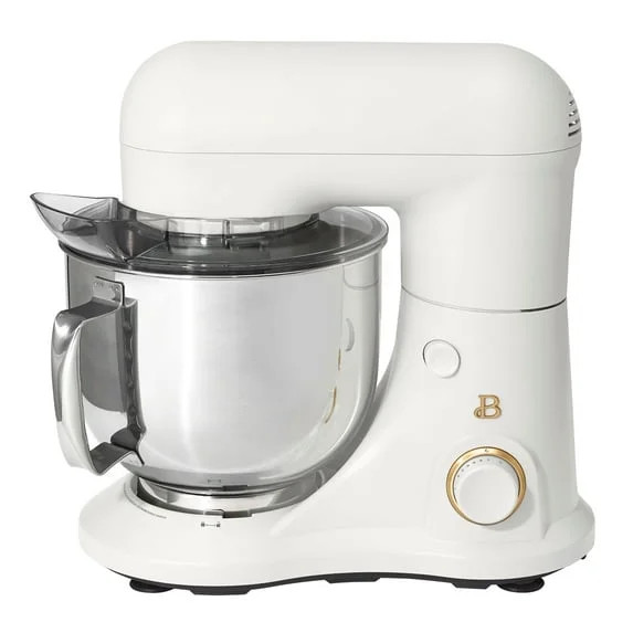 Beautiful 5.3 Qt Stand Mixer, White Icing – Tilt-Head Electric Kitchen Mixer with Flat Beater, ... | Walmart (US)