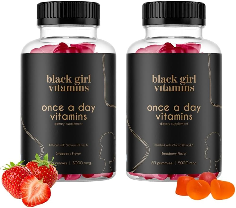 Black Girl Vitamins Once a Day - Womens Multivitamin Gummy - Vitamin A, B, C, E and Zinc. Multivi... | Amazon (US)