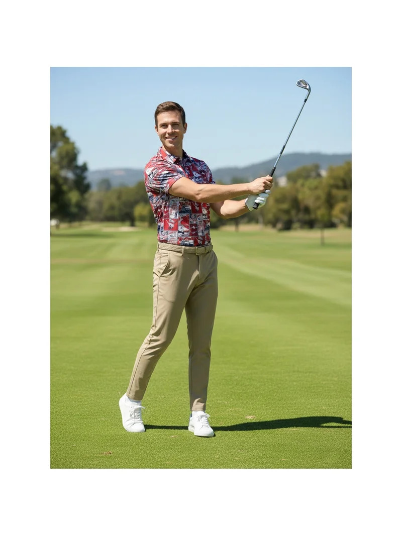 Birdie Bound Men's Pop Art Golf Print Polo Shirt, Sizes XS-4XLT - Walmart.com | Walmart (US)