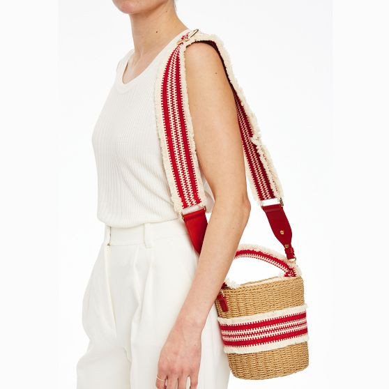 Hampton Raffia Crossbody Bag | Mark and Graham