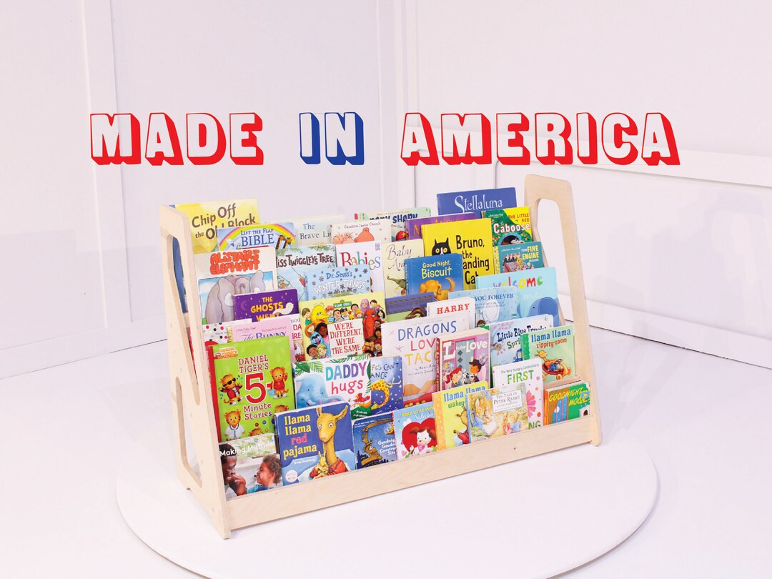 Large Montessori Bookshelf Kids Montessori Furniture - Etsy | Etsy (US)