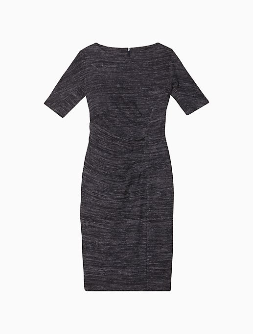 Heathered Faux Wrap Sheath Dress | Calvin Klein (US)