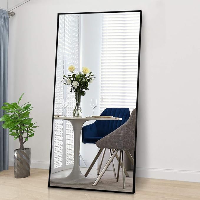 CONGUILIAO Full Length Mirror, 65" × 24" Standing Body Mirror, Large Floor Mirror, Full Standing... | Amazon (US)