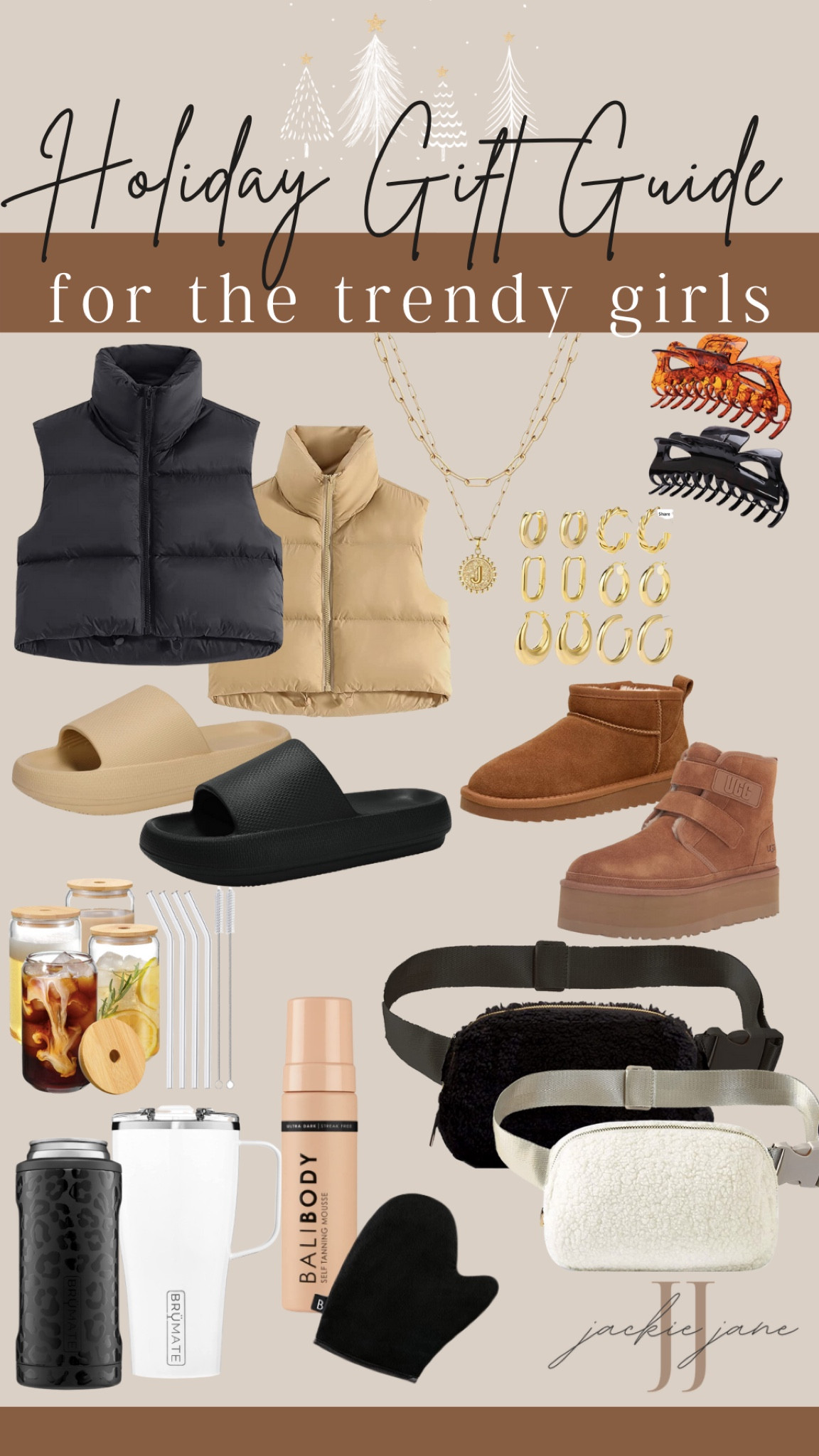 Holiday gift guide for the trendy girls!! All neutrals from Amazon any girly would love😍 #giftguideforher #amazongiftguide

#LTKHoliday #LTKSeasonal #LTKunder50