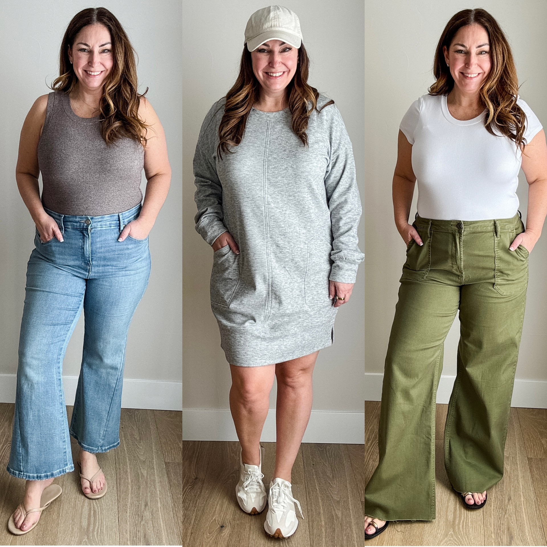 Getting spring break ready and I love a comfy & casual outfit and @evereveoffical has a ton of new arrivals perfect for packing! ✈️Staple tops, comfy dresses, jeans and lightweight pants all of these outfits will be on repeat.

Wearing large in tops and dress, 14 in jeans and wide leg pants (little long on me) #EverevePartner #EvereveStyle 

 #LTKSeasonal #LTKMidsize #LTKStyleTip