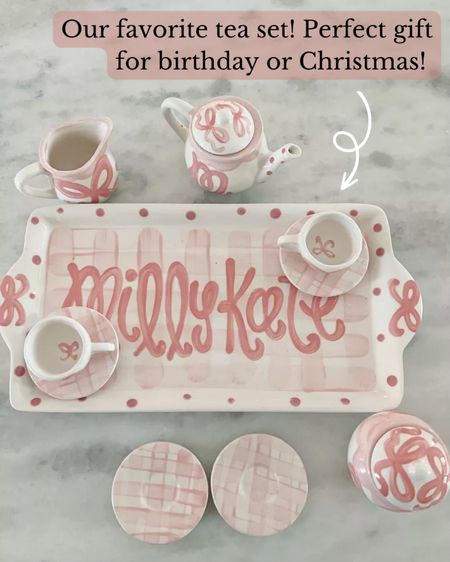 Searching for a little girl gift guide or girl birthday gifts ideas? This personalized tea set is it! So cute for Christmas or birthday gift idea! 

10/6

#LTKfindsunder100 #LTKkids #LTKGiftGuide