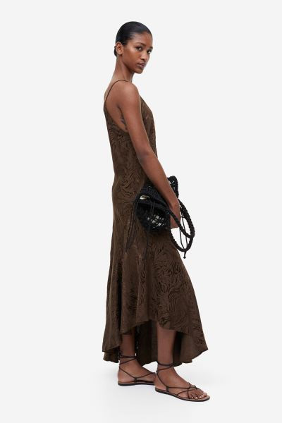 Asymmetric-hem slip dress | H&M (UK, MY, IN, SG, PH, TW, HK)