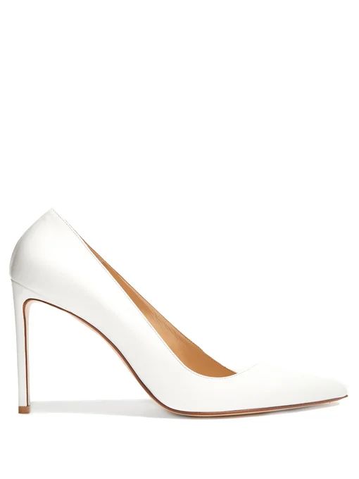 Point-toe patent-leather pumps | Francesco Russo | Matches (UK)