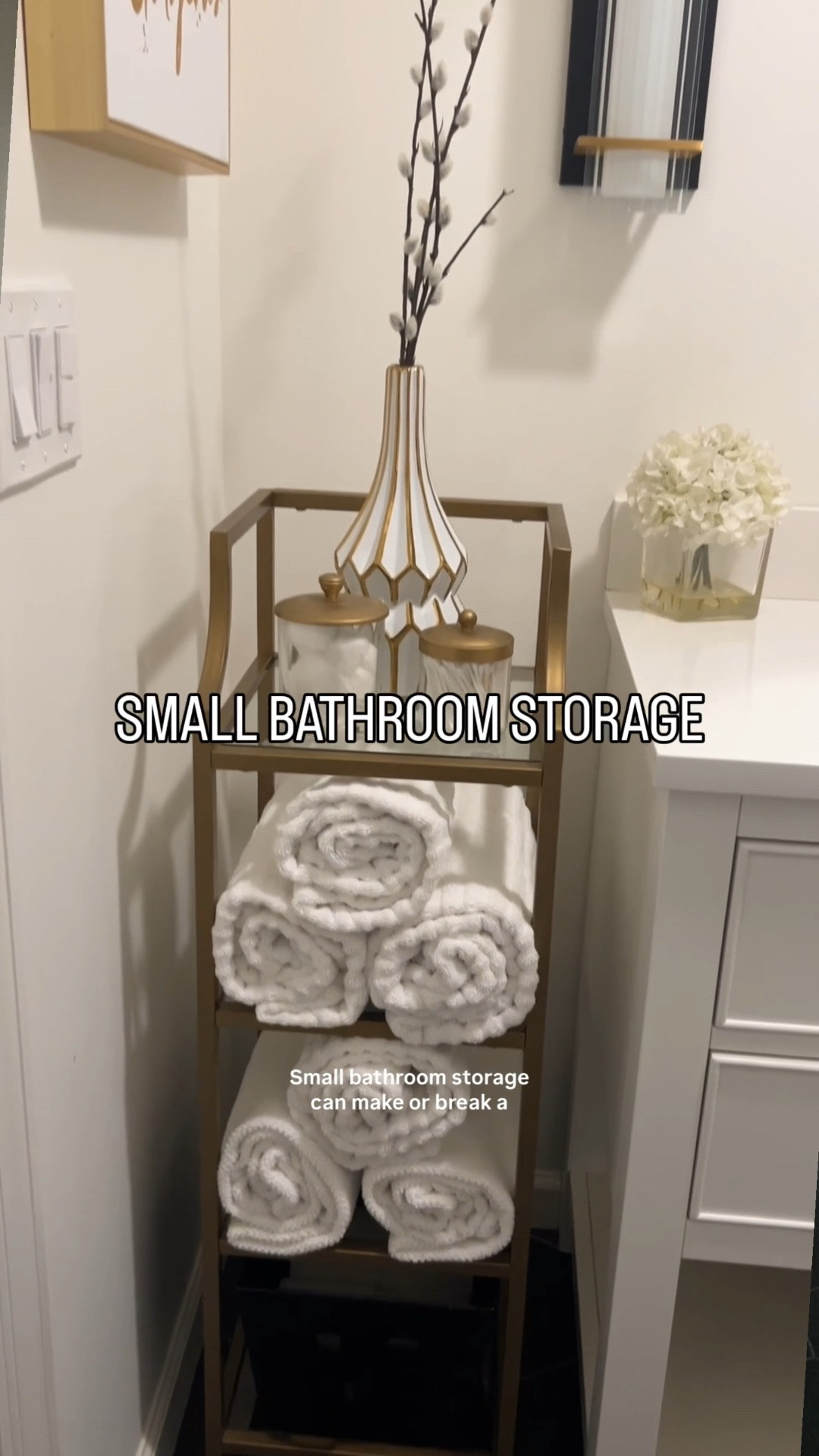 Small bathroom storage can completely change how a space functions.

This used to be our only bathroom.

When it became the guest bath, we simplified the storage — and it works better than before.

Small spaces don’t need more.
They need smarter.

#smallbathroom #bathroomdesign #smartstorage #interiordesign #designlesson #realhome

#LTKmomlife #LTKHome #LTKOver40