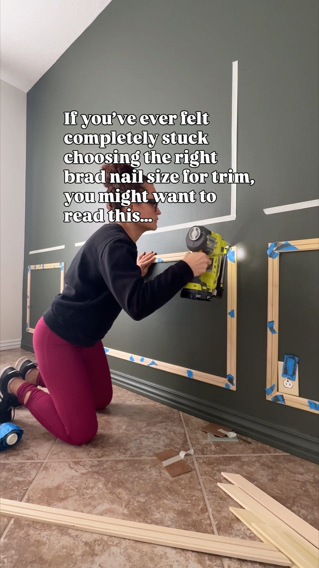 Brad nailer.
Brad nails.
Box molding.
Trim work.

#LTKHome #LTKFindsUnder50