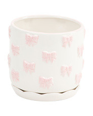 6in Bow Planter With Saucer | Plants & Planters | Marshalls | Marshalls
