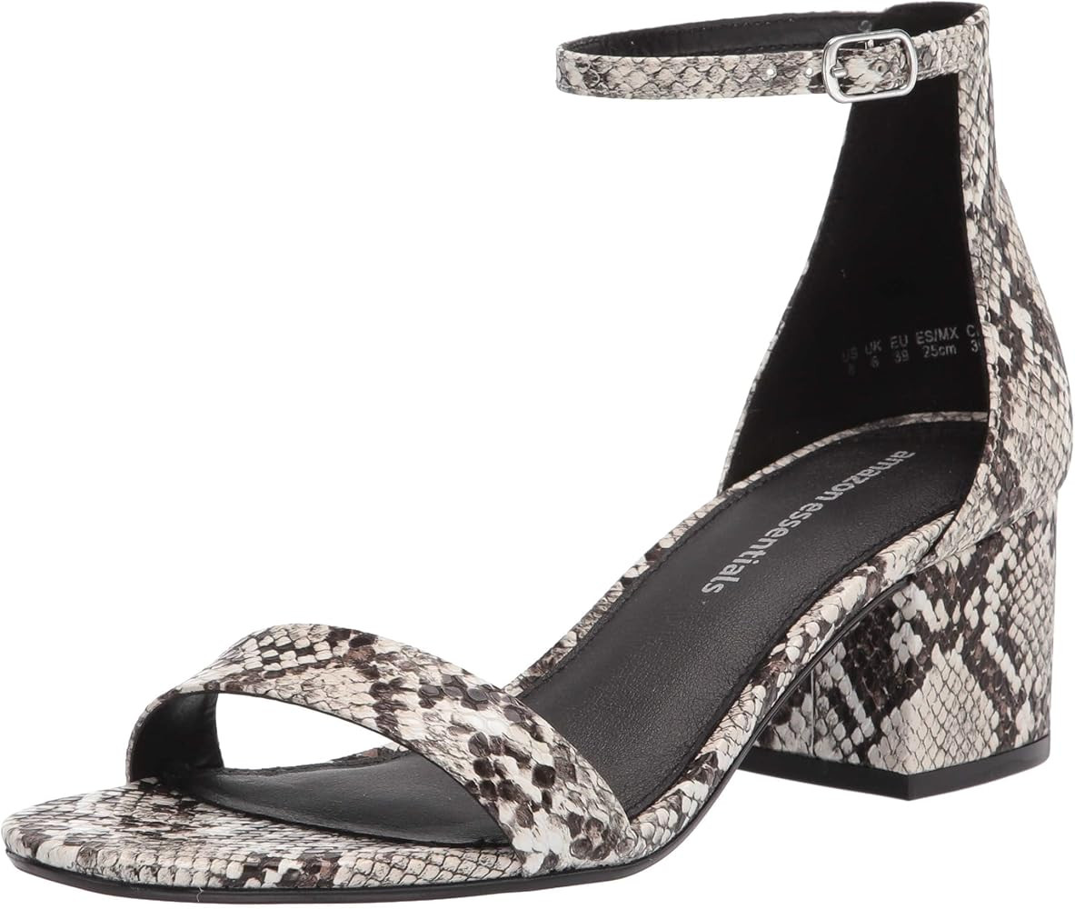 Amazon Essentials Women's Two Strap Heeled Sandal | Amazon (US)