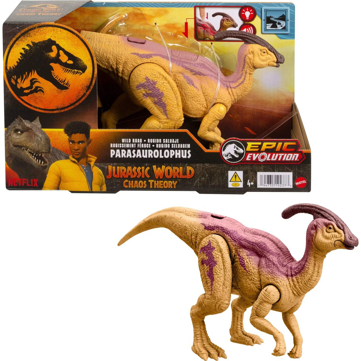 Jurassic World Wild Roar Parasaurolophus Action Figure | Target