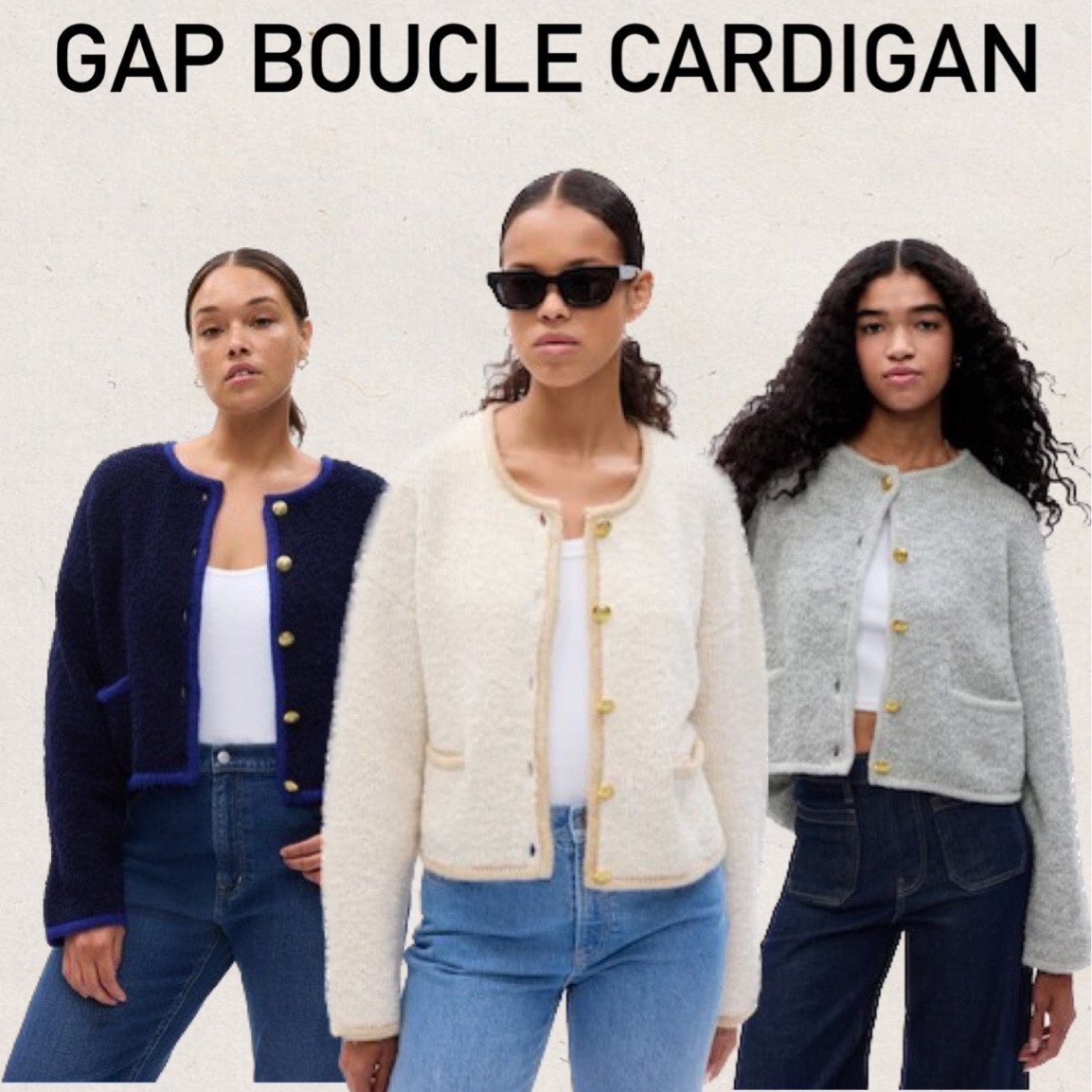 Top boucle sweater jacket 2025 Black Friday