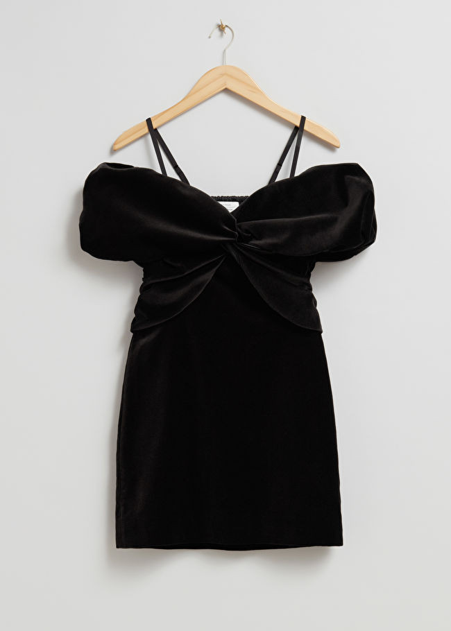 Off-Shoulder Velvet Mini Dress | & Other Stories (EU + UK)