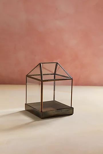 House Cloche with Brass Base | Anthropologie (US)