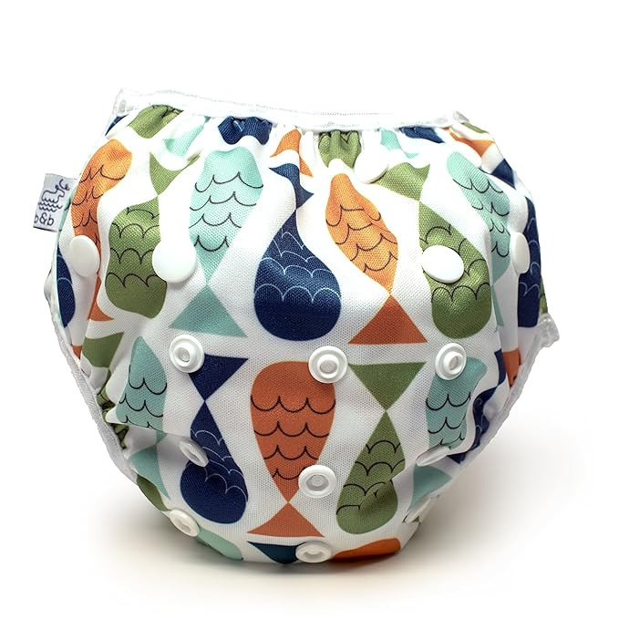 Nageuret Reusable Swim Diaper, Adjustable & Stylish Fits Diapers Sizes N-5 (8-36lbs) Ultra Premiu... | Amazon (US)