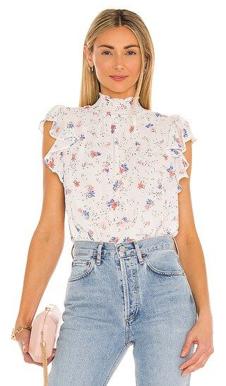 Tranquil Ditsy Garden Sleeveless Blouse | Revolve Clothing (Global)